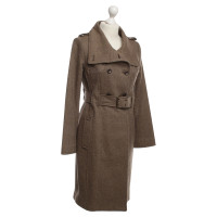 Patrizia Pepe Tweed coat in Brown
