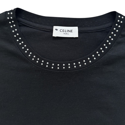 Céline Top en Coton en Noir