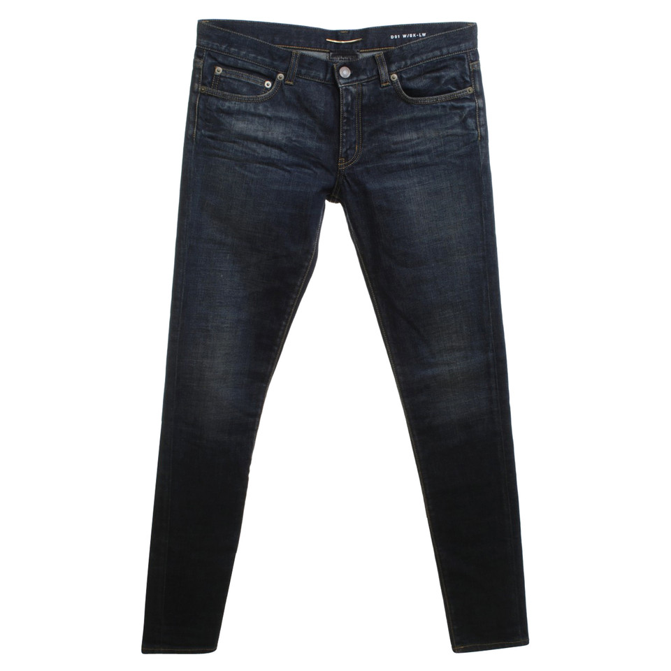 Saint Laurent Skinny Jeans in Blauw