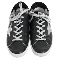 Golden Goose Sneaker in Pelle in Nero