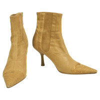 Chanel Boots Leather in Ochre