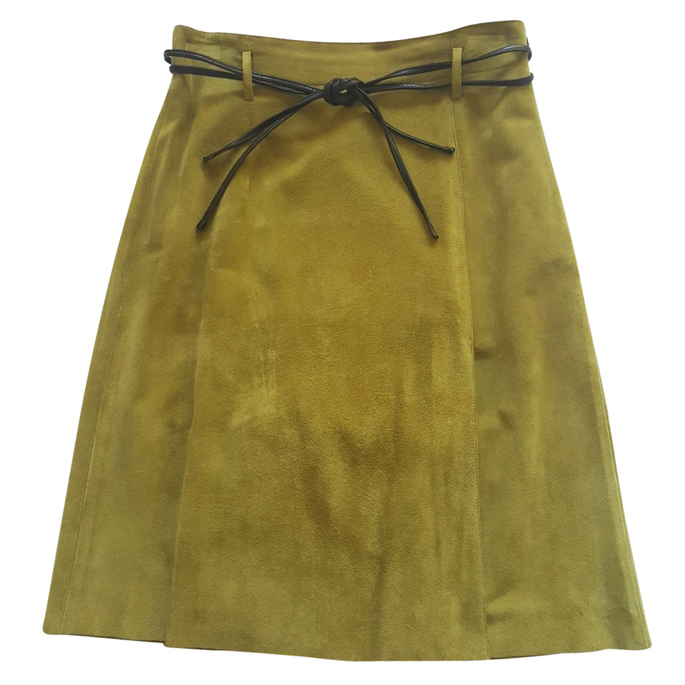 Max Mara Leather skirt - velor