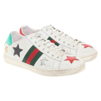 Gucci Sneakers aus Leder in Weiß