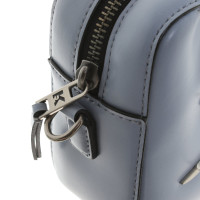 Karl Lagerfeld Umhängetasche aus Leder in Blau