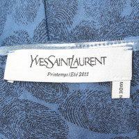 Yves Saint Laurent Seidentop mit Muster