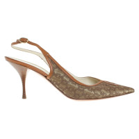 Casadei Slingbacks in Goldbraun