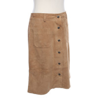 Set Skirt Leather in Beige