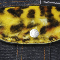 D&G giacca di jeans con dettagli