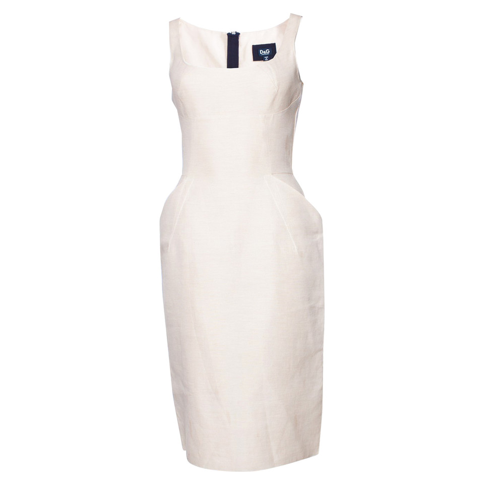 Dolce & Gabbana Dress Cotton in Cream