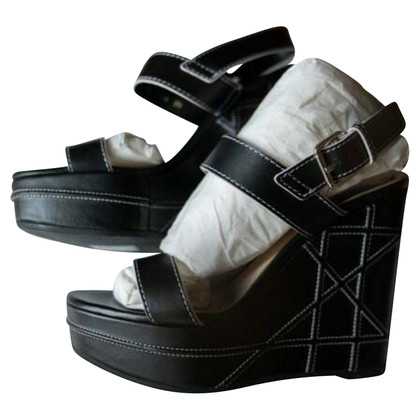Dior Wedges Leather in Black