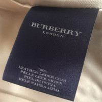 Burberry leather skirt