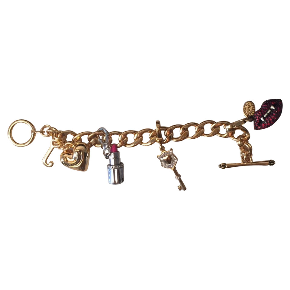 Juicy Couture Goldfarbenes Armband mit Anhängern