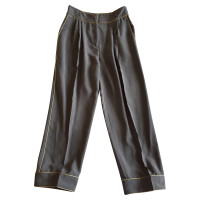 Blumarine Pantaloni di seta color antracite