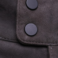 Autres marques Sly - pantalon en cuir en gris
