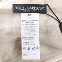 Dolce & Gabbana Bouclé jurk in beige / grijs