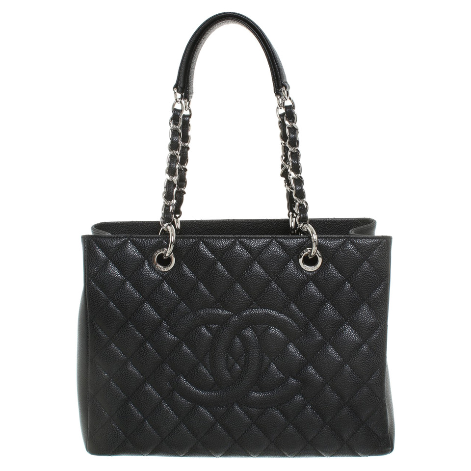 Chanel "Grote Shopping Tote" in zwart