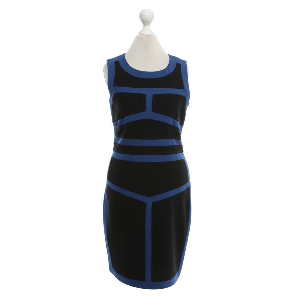 Diane Von Furstenberg Kleid " Galya" in Blau/Schwarz