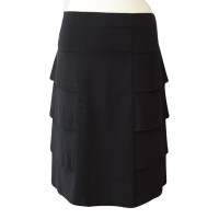 Filippa K Tiered skirt in black