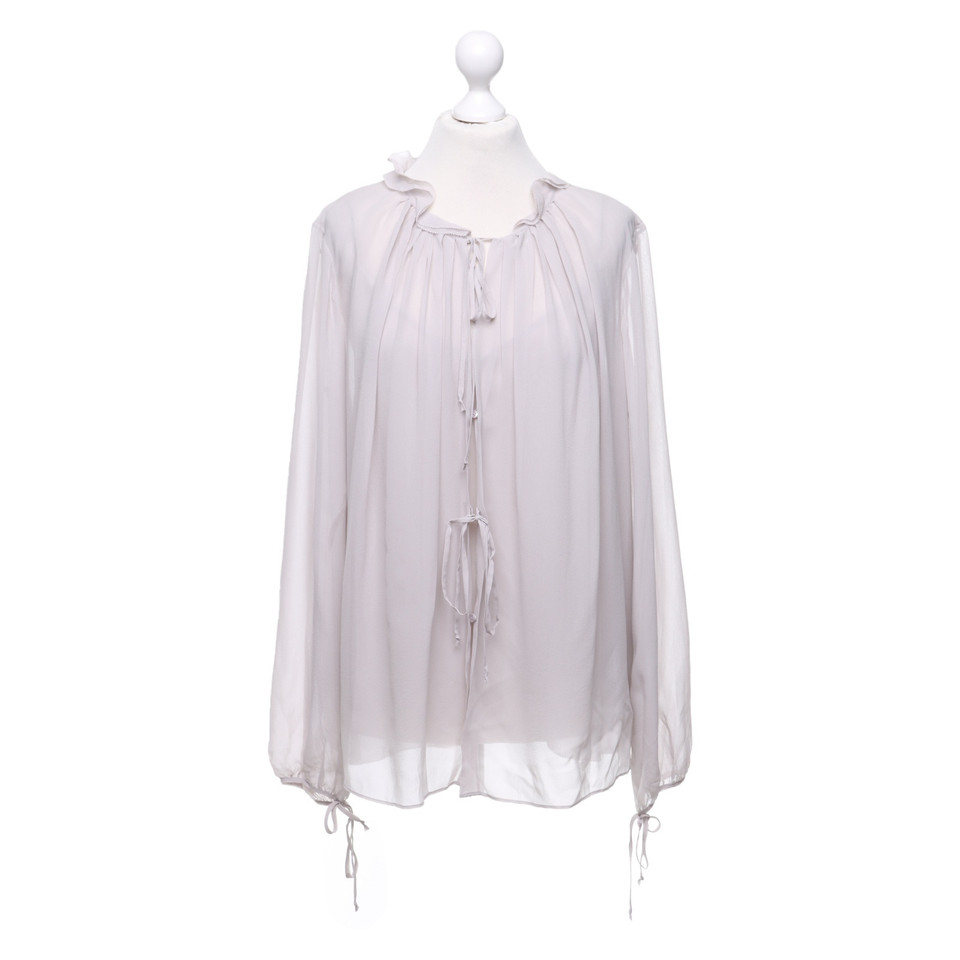 Dorothee Schumacher Silk blouse in light taupe