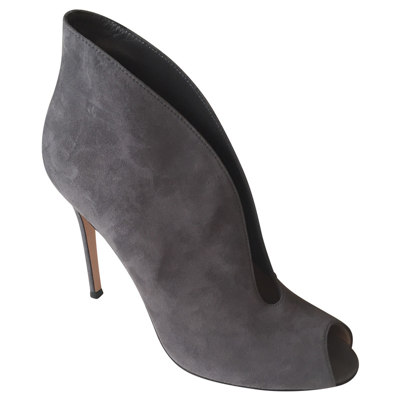 Gianvito Rossi Peeptoe ankle boots 'Vamp' 