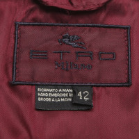 Etro Velvet blazers with embroidery