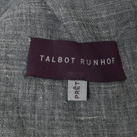 Talbot Runhof Grijs gemêleerde jurk