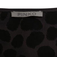 Pinko Paillettenkleid in Grau / Schwarz