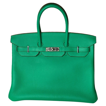Hermès Birkin Bag 35 aus Leder in Grün