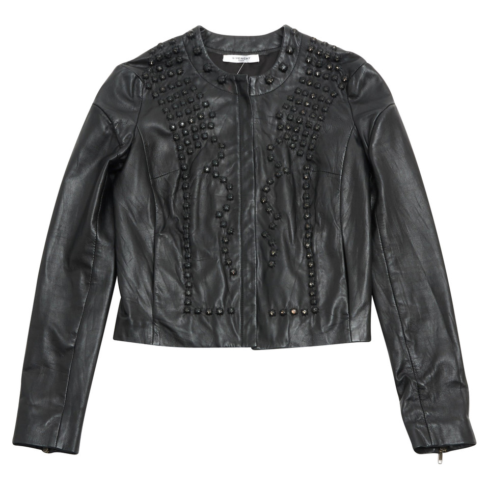 Givenchy Leren jas in zwart