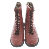 Dolce & Gabbana Ankle boots Leather in Red