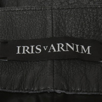 Iris Von Arnim Pantaloni di pelle in colore grigio scuro