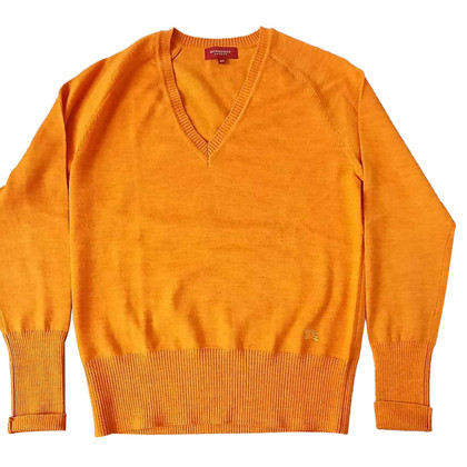 Burberry Jacke/Mantel aus Wolle in Orange