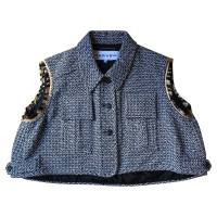 Carven Veste/Manteau en Coton en Bleu