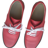 Hermès Lace-up shoes Leather in Red