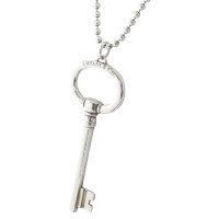 Tiffany & Co. Silberne Kette mit Schlüssel