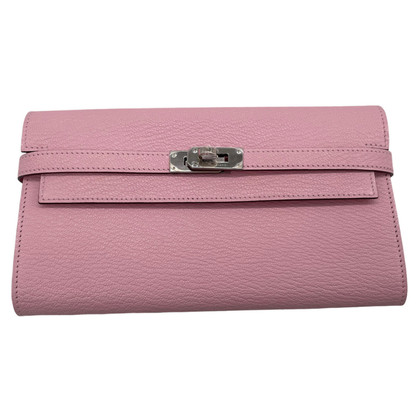Hermès Kelly Wallet Leather in Pink