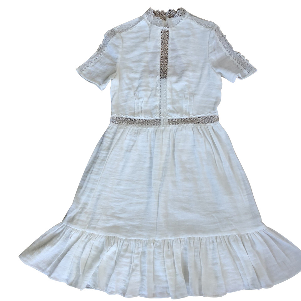 Claudie Pierlot Kleid aus Viskose in Weiß