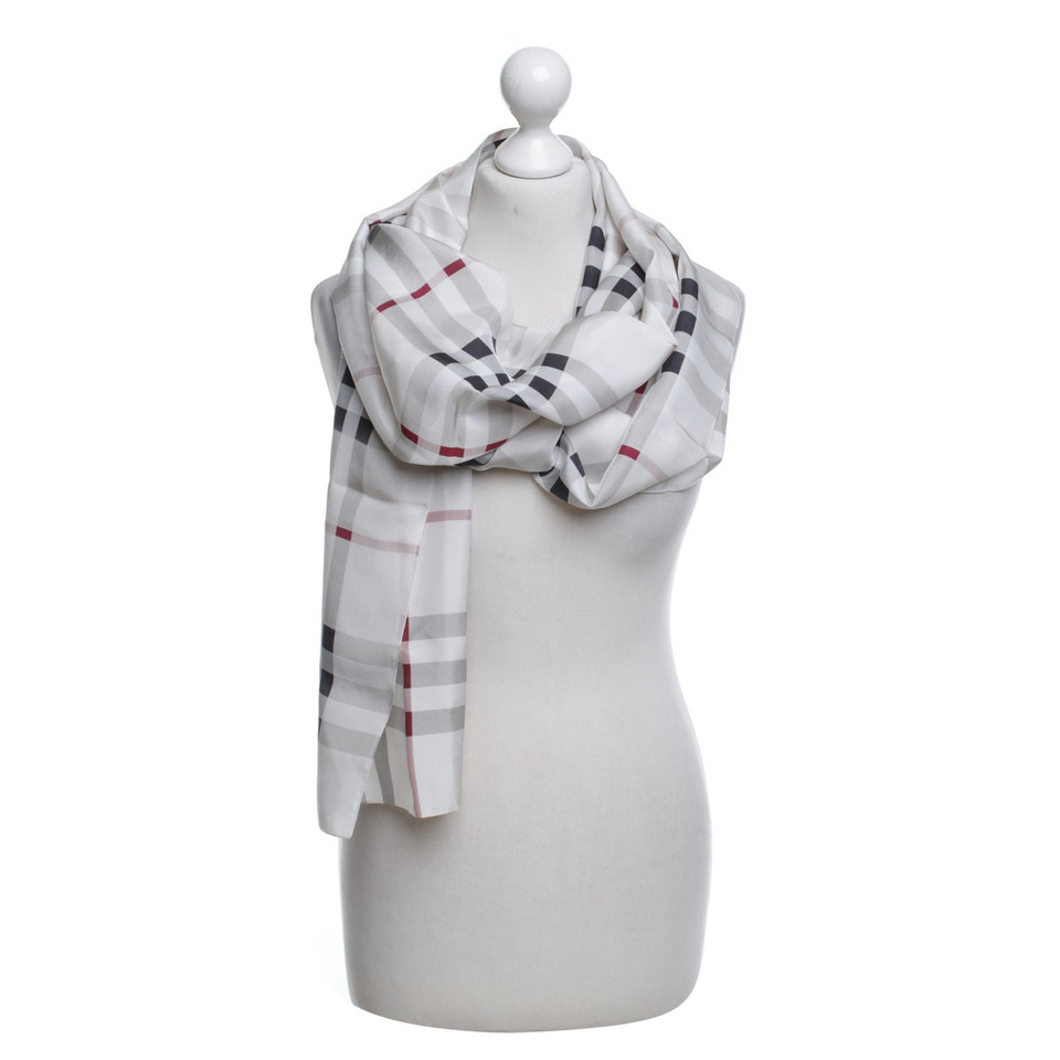 Burberry silk scarf with Nova check pattern