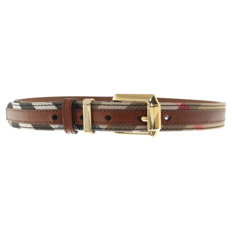 Burberry Leather Belt in Brown
