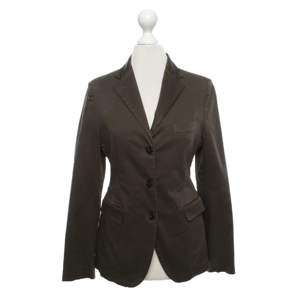 Tagliatore Blazer Cotton in Olive