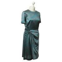 Steffen Schraut Silk dress in turquoise-grey