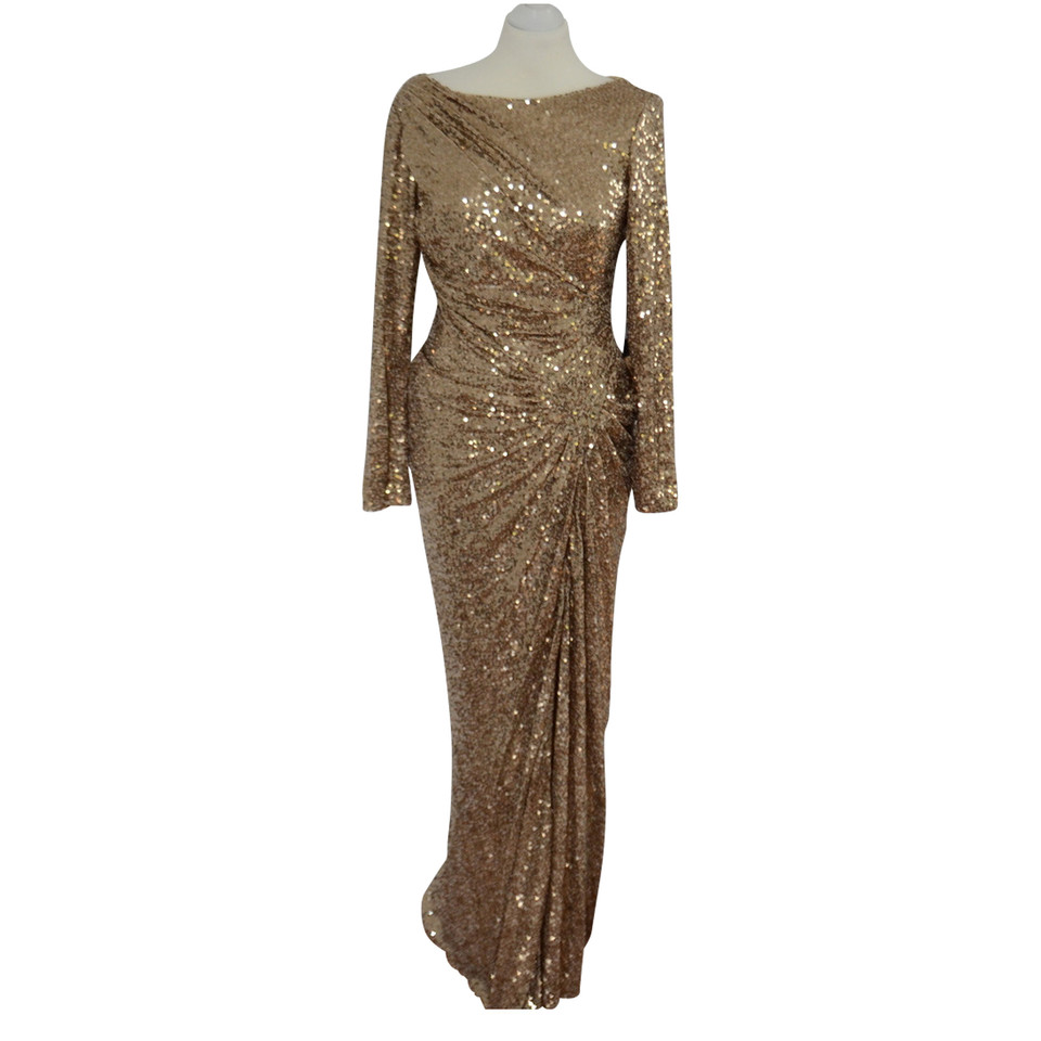 Badgley Mischka Kleid in Gold