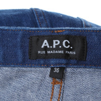 A.P.C. Jupe en jean en bleu