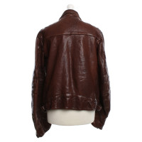 Golden Goose Leather jacket in brown