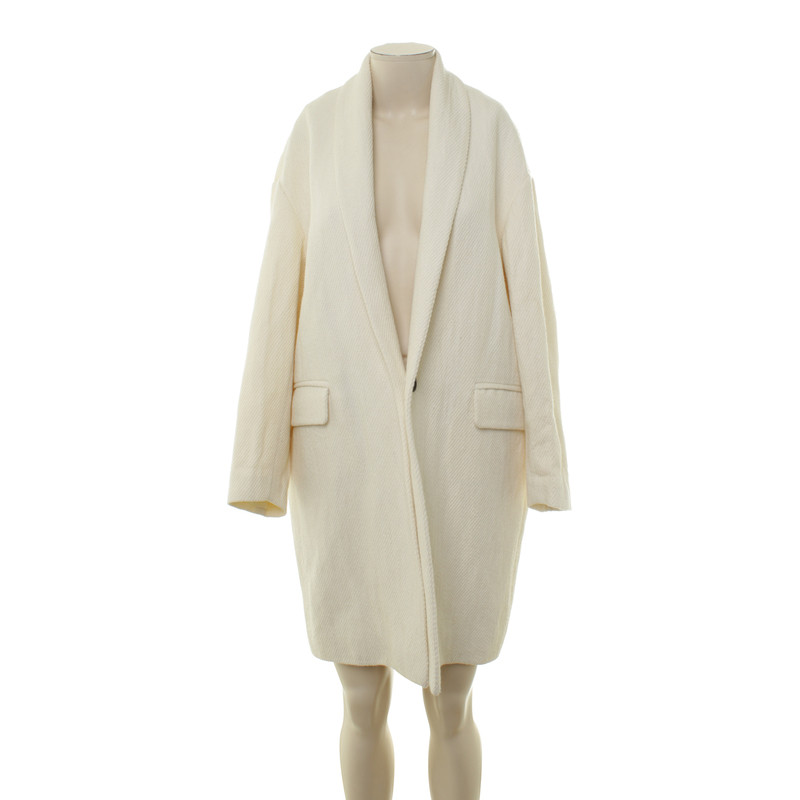 Isabel Marant Oversized-Mantel in Creme