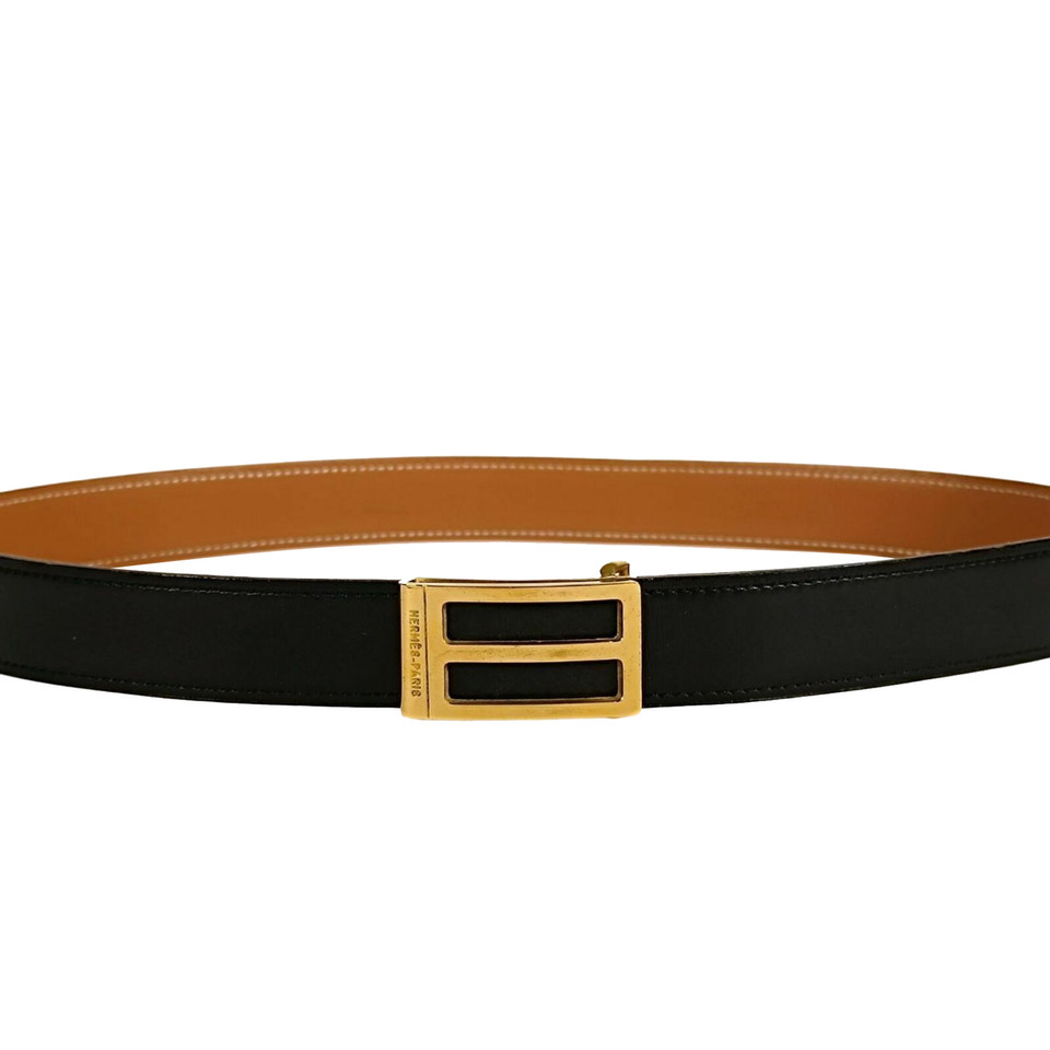Hermès Belt Leather in Black