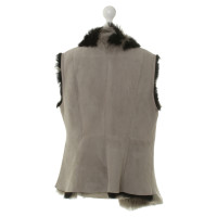 Marc Cain Lamb fur vest in grey