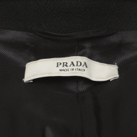 Prada Jas/Mantel Wol in Zwart