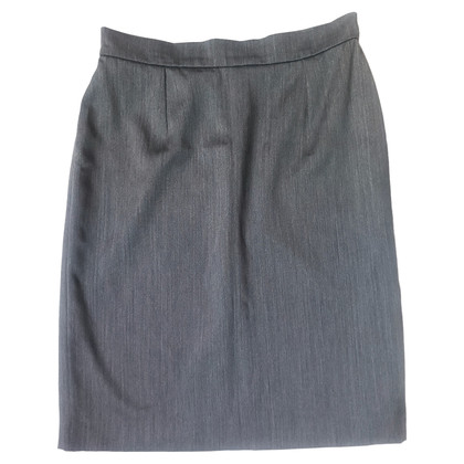 Yves Saint Laurent Skirt Wool in Grey