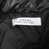 Versace Jacke/Mantel in Schwarz